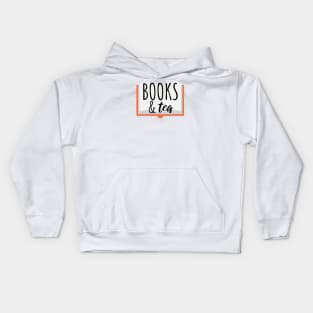 Bookworm books and tea Kids Hoodie